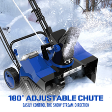 24V Cordless Snow Shovel & 48V Cordless Snow Blower with 3 x 4.0 Ah Batteries, 2 Chargers, Ice Scrapers, and Covers