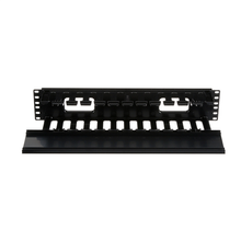 PatchLink Horizontal 2RU Black Single Sided Manager WMPHF2E