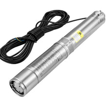37GPM, 276ft Head, 115V, 4" Stainless Steel, 33ft Cord, Control Box, IP68 1.5HP Deep Well Submersible Pump for Home, Irrigation & Industrial Use