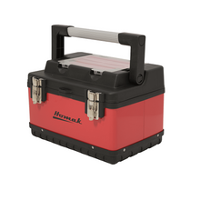 23″ Red Metal Black Plastic Hand Carry Toolbox RD00122504 (Pack of 10)