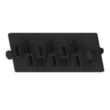 6 Port Opticom MPO Fiber Optic Adapter Panel FAP Horizontal FAPH0612BLMPO