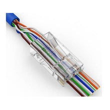 Vertical Cable CAT5E Easy Feed RJ45 Shielded Modular Plug 011-019/EZF-100 (Pack of 100)