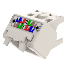 22-26 AWG Mini-Com Cat6 Up/Down 45 Angle Wire Cap Jack Module TG UTP CJUDCAPIW-X (Pack of 10)
