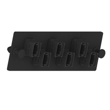 6 Port Opticom MPO Fiber Optic Adapter Panel FAP Horizontal FAPH0612BLMPO