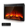 35 Inch Electric Fireplace Insert Wall-Mounted Recessed Heater 750W/1500W with Remote Control