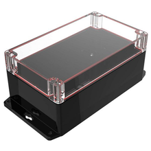Electronic Racks And Boxes Enclosure Top Clear Bottom Black RBF85P12C24B