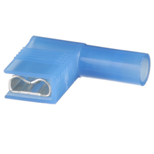 0.155 16-14 AWG Pan-Term Female Disconnect Right Angle Nylon Insulated DNFR14-250B-L (Pack of 50)