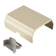 PVC Low Voltage Surface Raceway Transition Fitting Cover Ivory T70TRCEI