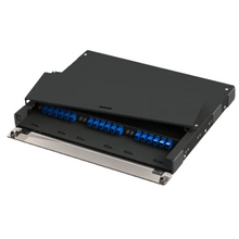 3 Adapter Capacity 1U Rack-Mount Fiber Patch Splice Panel Slide-Out Design FB23-5845RT3