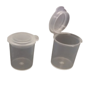 1 Dram Vial Caps Unassembled Clear Polystyrene Plastic 1U (Pack of 2000)