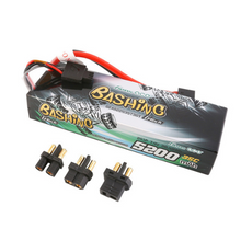 Gens Ace 5200mAh 2S1P 7.4V G-Tech Bashing Series Lipo Battery Pack Hardcase 24# With EC3, Deans And XT60 Adapter GEA522S35T3GT