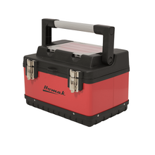 26″ Red Metal Black Plastic Hand Carry Toolbox RD00126110 (Pack of 12)