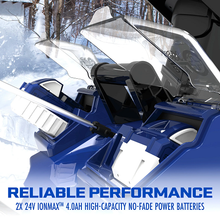 24V Cordless Snow Shovel & 48V Cordless Snow Blower with 3 x 4.0 Ah Batteries, 2 Chargers, Ice Scrapers, and Covers