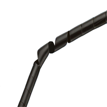 Polyethylene Reusable Spiral Wrap Roll Black T38F-C0 100FT