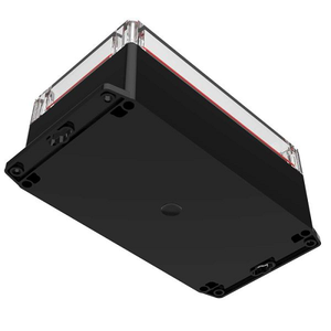 Electronic Racks And Boxes Enclosure Top Clear Bottom Black RBF85P06C24B