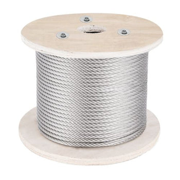 5/32 Inch 1x19 Strand T316 Stainless Steel Braided Aircraft Cable 500FT
