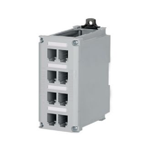 Copper Shielded DIN Rail Patch Panel CDPP8RG-S