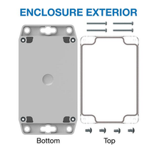 Flanged Base Polycarbonate Plastic Clear/gray RBF53P06C28G