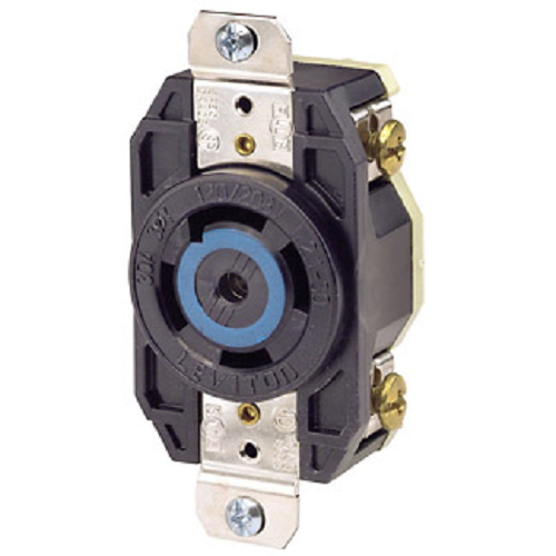 30 Amp NEMA L21-30R Flush Mount Locking Receptacle 2810