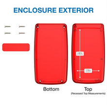 Mother Board Fixing Storage Box Trans Red ,Hand Held Enclosure With Removable End Panel H65TRRDR