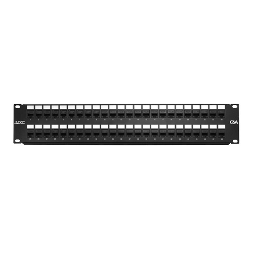 24 Port 1RU Category 6A Patch Panel Shielded Includes K6AS Connectors DCC2488/1106A-S