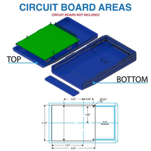 2.40"W x 4.15"L x 0.85"H Faceplate Handheld Enclosure With Pocket Clip M6,PC,TRBL