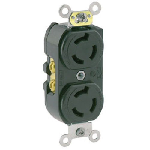 15 Amp NEMA L6-15R Duplex Locking Device 4550