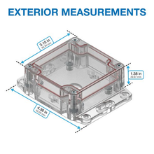 4.36" X 1.38" X 3.15"Plastic Box Enclosure With Flang RBF33P06C08C