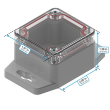 1.97" X 1.38" X 2.05" Shield Electronic Enclosure RBF22P04C10G