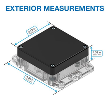 4.36" X 1.38" X 3.15"Plastic Box Enclosure With Flang RBF33P06B08C