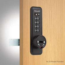 Black Private Mechanical key Less Access with Combination Kit Lock