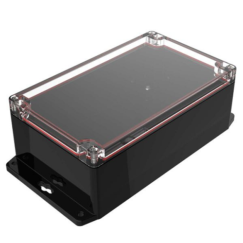 Electronic Racks And Boxes Enclosure Top Clear Bottom Black RBF85P06C24B