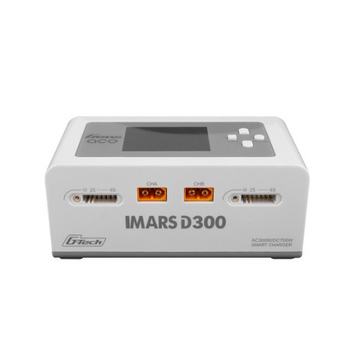 Gens Ace IMars D300 G-Tech Channel AC/DC 300W/700W RC Battery Charger-US White GEA300WD300-UW