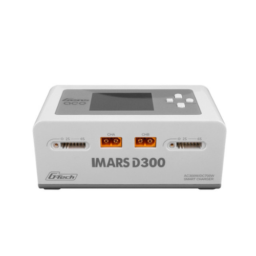 Gens Ace IMars D300 G-Tech Channel AC/DC 300W/700W RC Battery Charger-US White GEA300WD300-UW