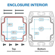 4.36" X 1.38" X 3.15"Plastic Box Enclosure With Flang RBF33P06C08C