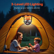 8 Inch Rechargeable 10000 mAh Battery Capacity Operated Camping Desktop Fan 4 Adjustable Speeds