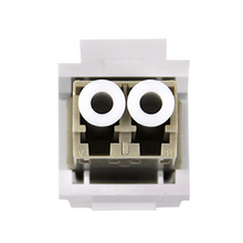 LC Duplex Multimode Fiber Keystone Jack Adapter White IN1-4415/LC/WH