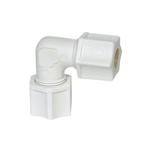 7/8" Union Elbow Connector Jaco Kynar Plastic Gripper 50-14-K-PG