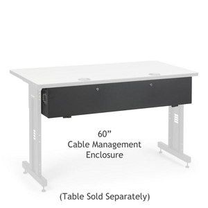 60" Training Table Cable Management Enclosure 5500-3-100-60