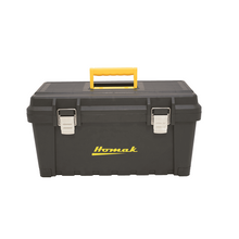 16″ Black Plastic Toolbox with Metal Latches BK00216001 (Pack of 28)