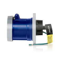 Leviton 60 Amp 250V LEV Series IEC Pin & Sleeve Receptacle Blue 360R6WLEV