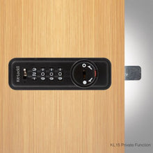 Black Private Mechanical key Less Access with Combination Kit Lock