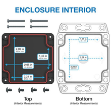 4.36" X 1.38" X 3.15"Plastic Box Enclosure With Flang RBF33P06B08C