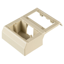 PVC Low Voltage Surface Raceway Snap-On Box Fitting Ivory T70WC2EI