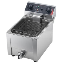 Commercial Electric Deep Fryer 1750W 9.51Qt Stainless Steel Fryer with Basket Lid & Temp Control (Silver)