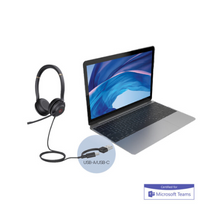 UH37 Dual Teams USB-C/A Wired Headset with Mic YEA-UH37-DUAL-MS-USB-C/A