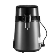 4L Water Distiller 1.1 Gallon Pure Water Purifier for Home 750W Distilled Maker with Glass Pot & Stainless Steel Interior - (Grey)