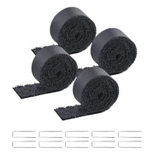 120 x 4.5 Inch Black Permanent Rubber Pathway Natural-Looking Mulch Garden Edging for Plants Recycled Rubber Mulch Mat HJ6001 (Set of 4)