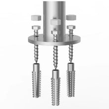 36 x 13 In Aluminum Pool Handrail Rustproof Safety Rail with Base Plate for Pools Spas & Docks