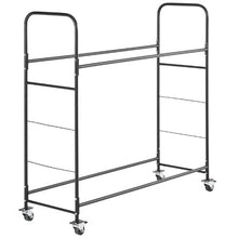 59.5x20.9x59.5 In Rolling Tire Storage Rack2-Shelf Tire Garage Workshop Repair Shop LX061